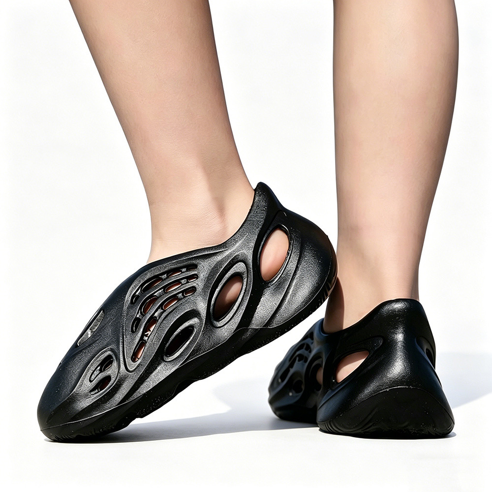 Women's Breathable Hollow-Out Clogs, Non-Slip Thick-Sole Casual Sandals, Lightweight EVA Slip-On Shoes for Beach, Outdoor, Pool, Shower, Summer Water Shoes