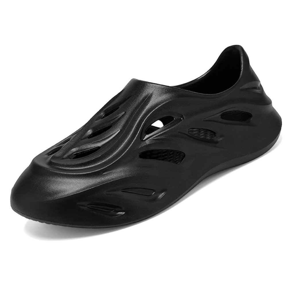 Women's Breathable Hollow-Out Clogs, Non-Slip Thick-Sole Casual Sandals, Lightweight EVA Slip-On Shoes for Beach, Outdoor, Pool, Shower, Summer Water Shoes